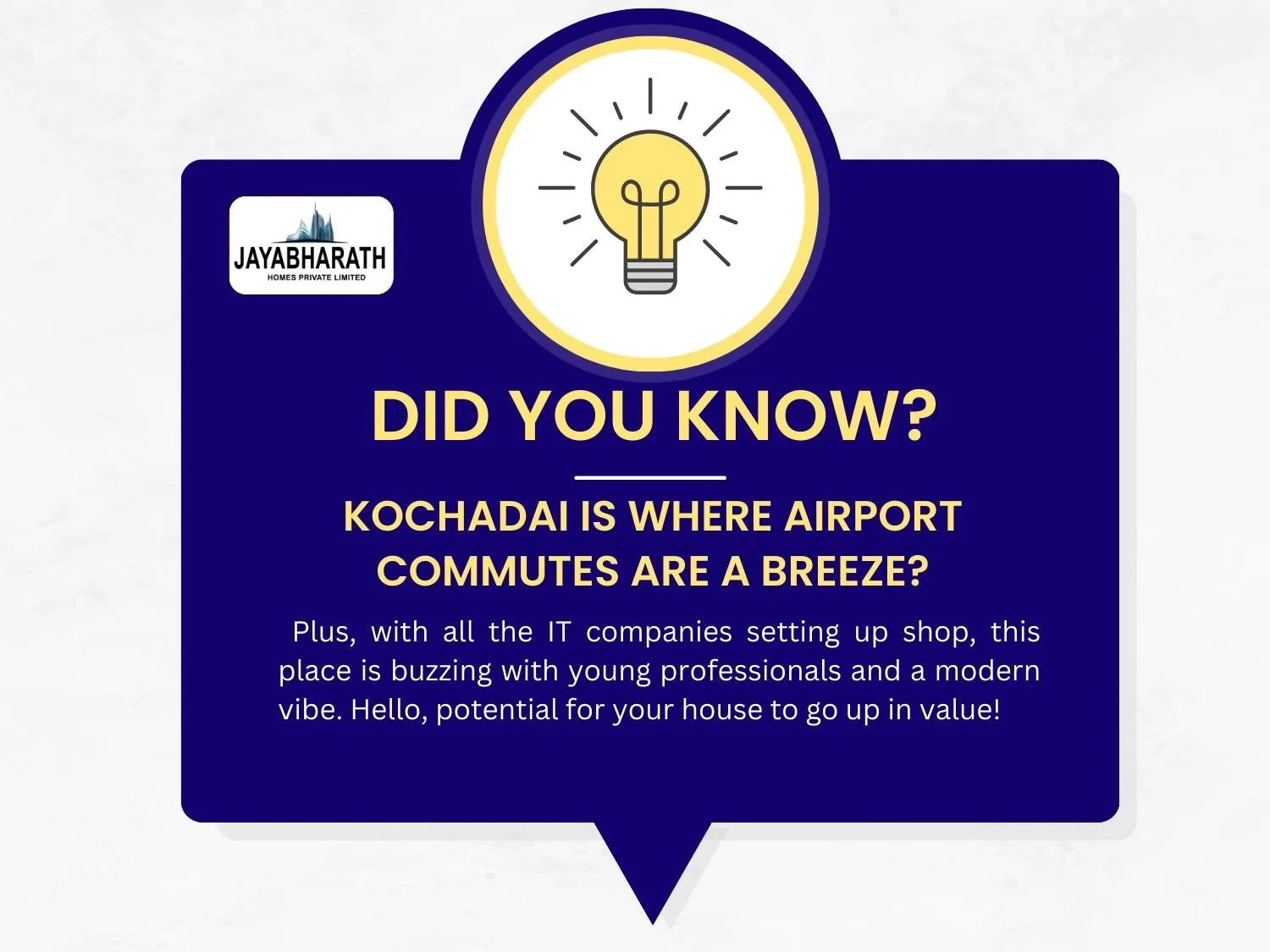 Kochadai is where airport commutes are a breeze?